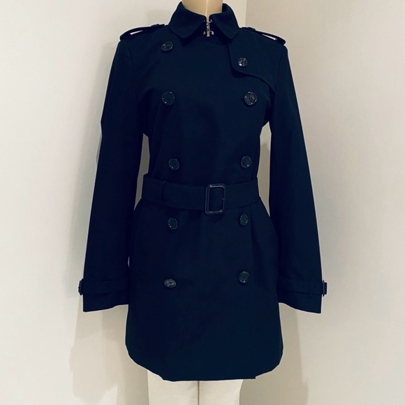 Burberry Navy Trench Coat - Picture 2 of 13